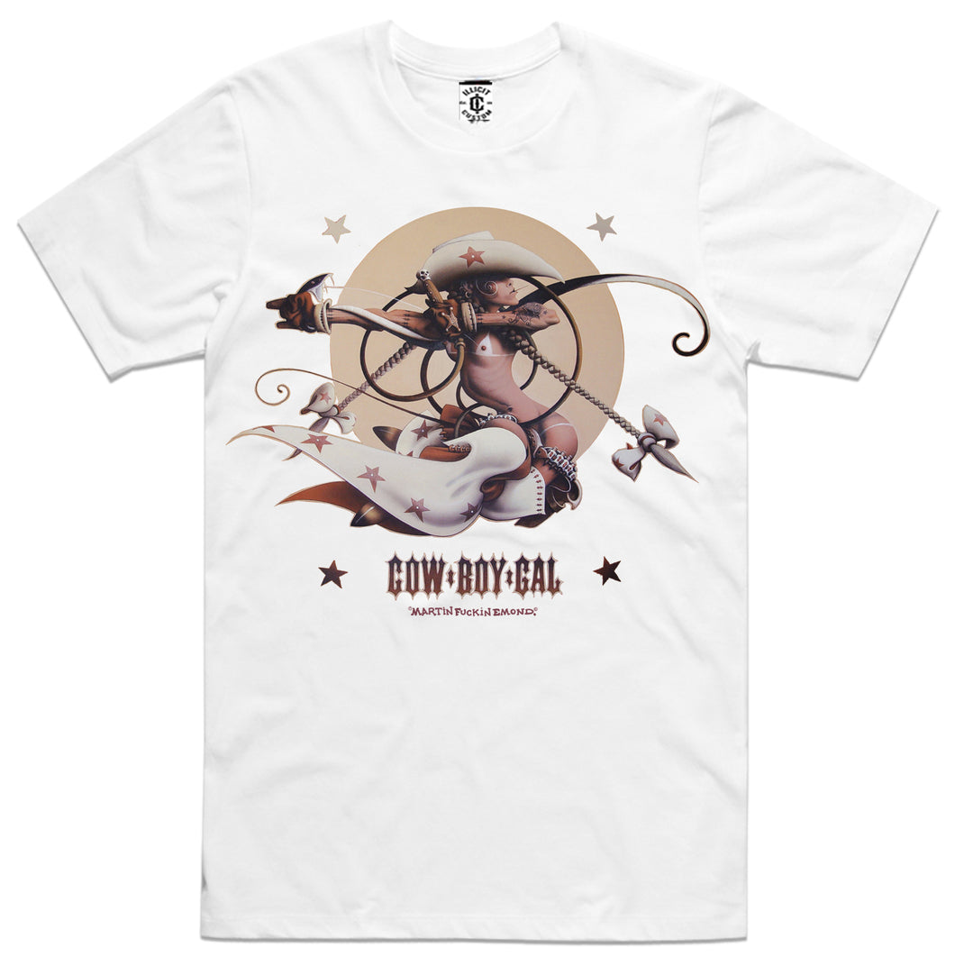 Cow Boy Gal White