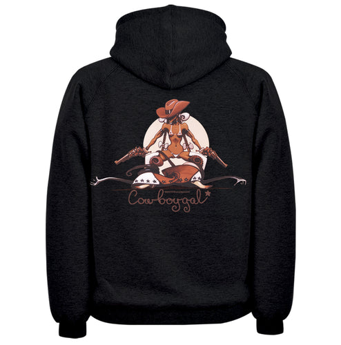 Double Barrel Cowboygirl Hood/Crew
