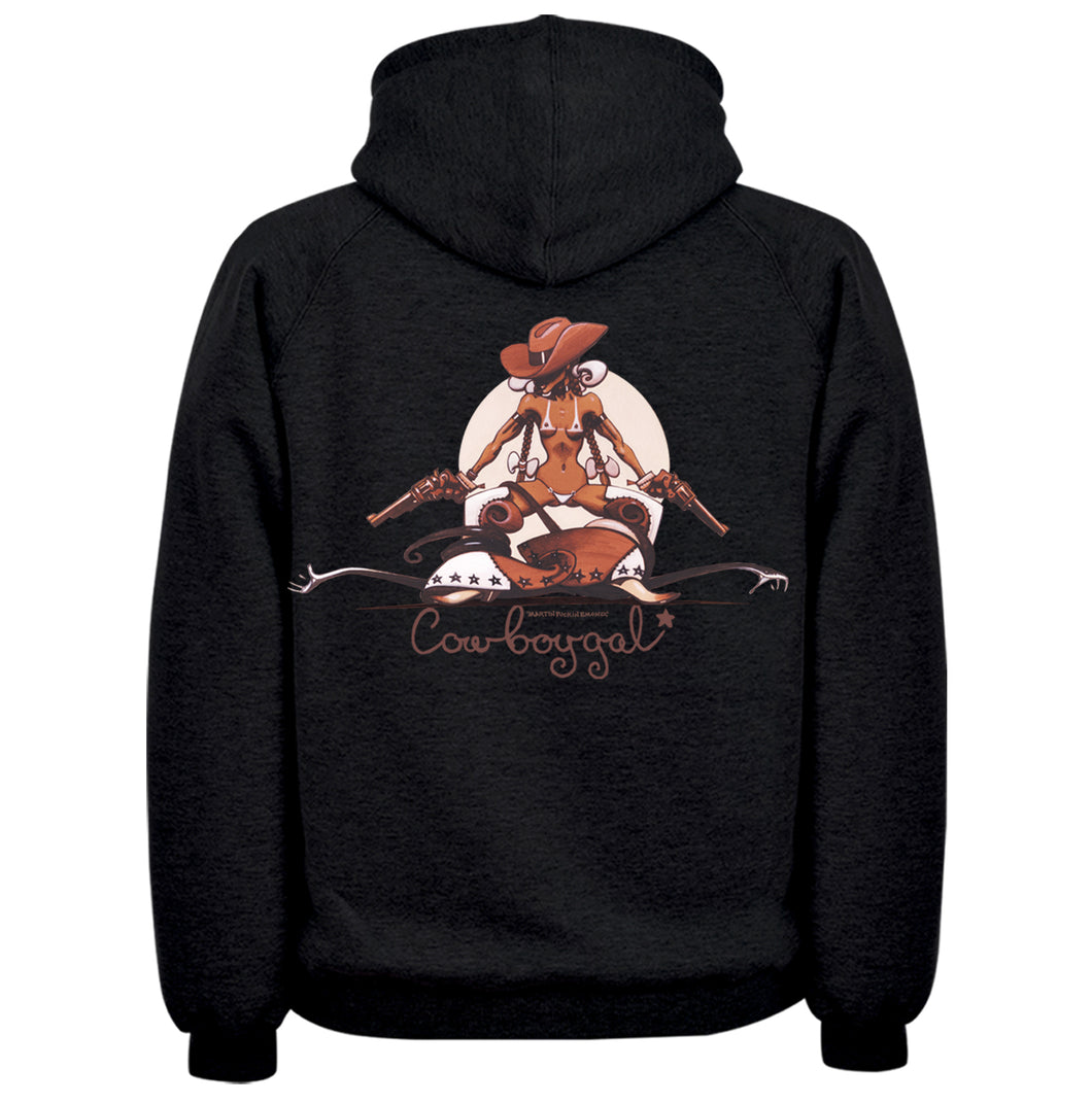 Double Barrel Cowboygirl Hood/Crew