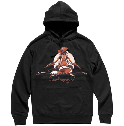 Double Barrel Cowboygirl Pullover Hood