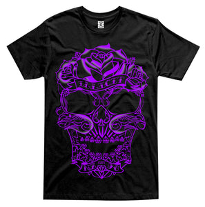 Tattoo Skull - purple print