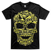 Tattoo Skull - yellow print